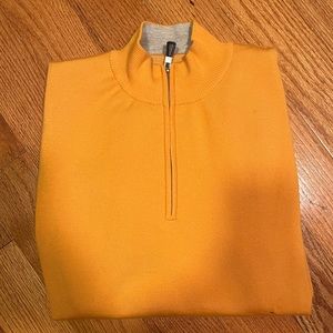 Peter Millar Orange/Yellow Quarter-Zip
